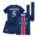 Paris Saint-Germain Marquinhos #5 Hjemmedraktsett Barn 2024-25 Korte ermer (+ Korte bukser)